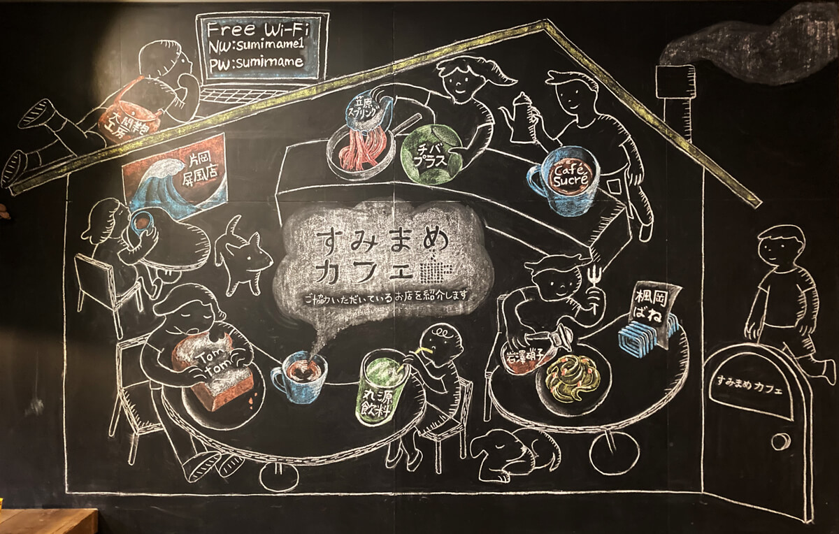 カフェの黒板アート描いてみました 株式会社ludius ルディウス ウェブサイト制作 集客 コンサルティング